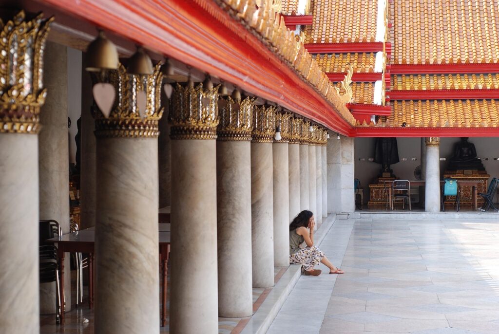 temple, pillars, buddha purnima, buddha, buddhist, religion, thai, bangkok